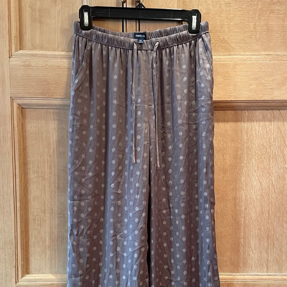 GAP Taupe Polka-dotted Lounge Pants, Size XS